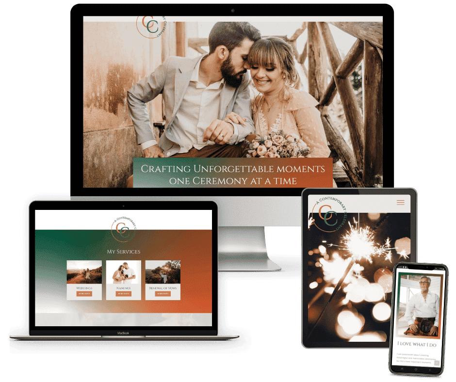 A Contemporary Celebrant Website design