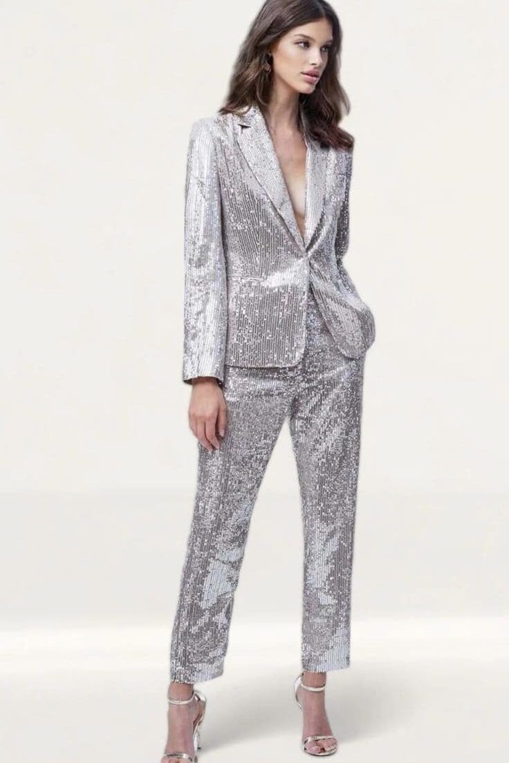 Sparkle with a sequin celebrant outfit